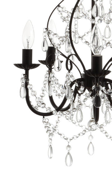 Maura 17" Crystal/Metal LED Chandelier - JONATHAN Y